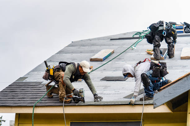 Professional Flat Roof Repair technician working in Wolfeboro, NH